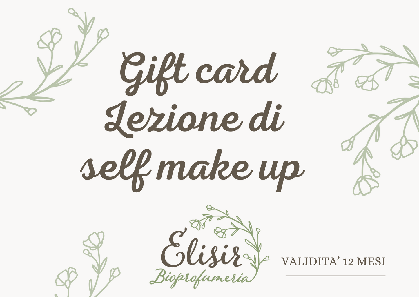 Gift Card Lezione di make up
