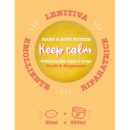 Crema solida mani e corpo Keep calm