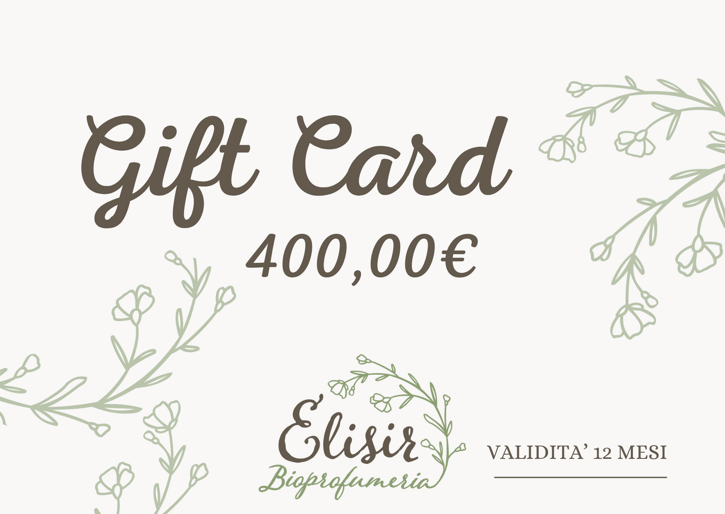 Gift Card Elisir Bioprofumeria