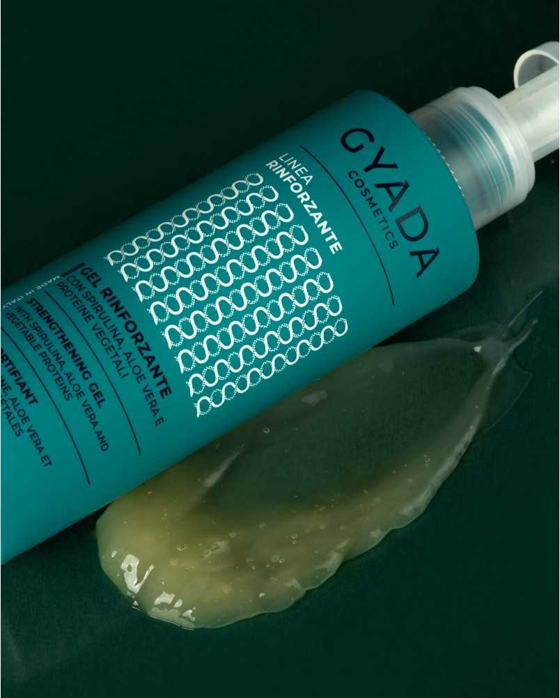 Gel capelli rinforzante con spirulina e aloe