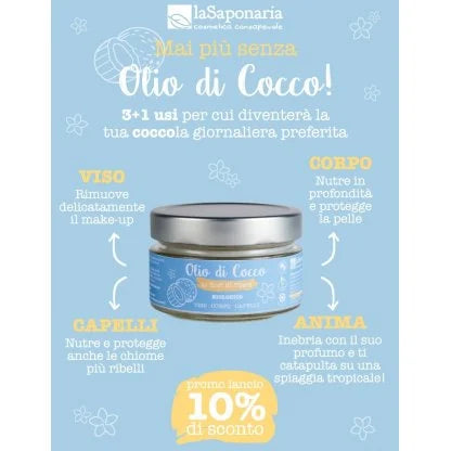 Olio di Cocco ai fiori di Tiarè biologico