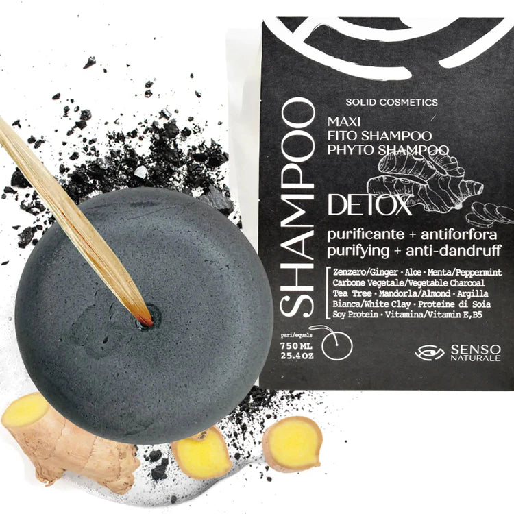 Shampoo Solido Detox Antiforfora- Purificante