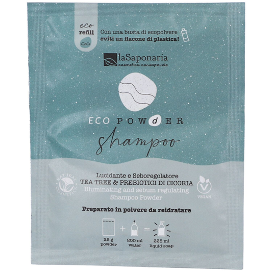 Shampoo in polvere lucidante e seboregolatore
