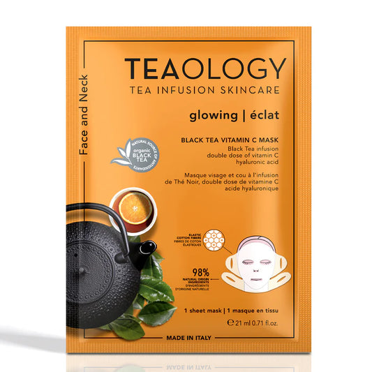 Maschera Illuminante alla Vitamina C per Viso e Collo