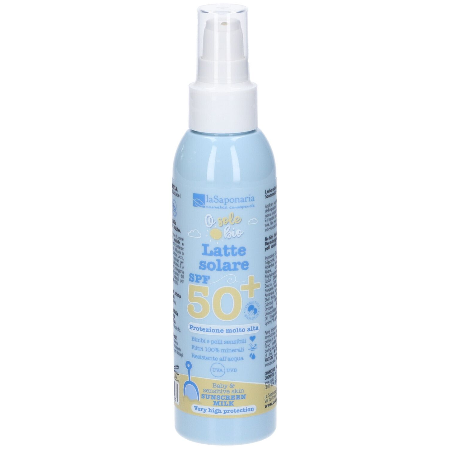 Latte solare SPF 50+ - Protezione molto alta bimbi e pelli sensibili