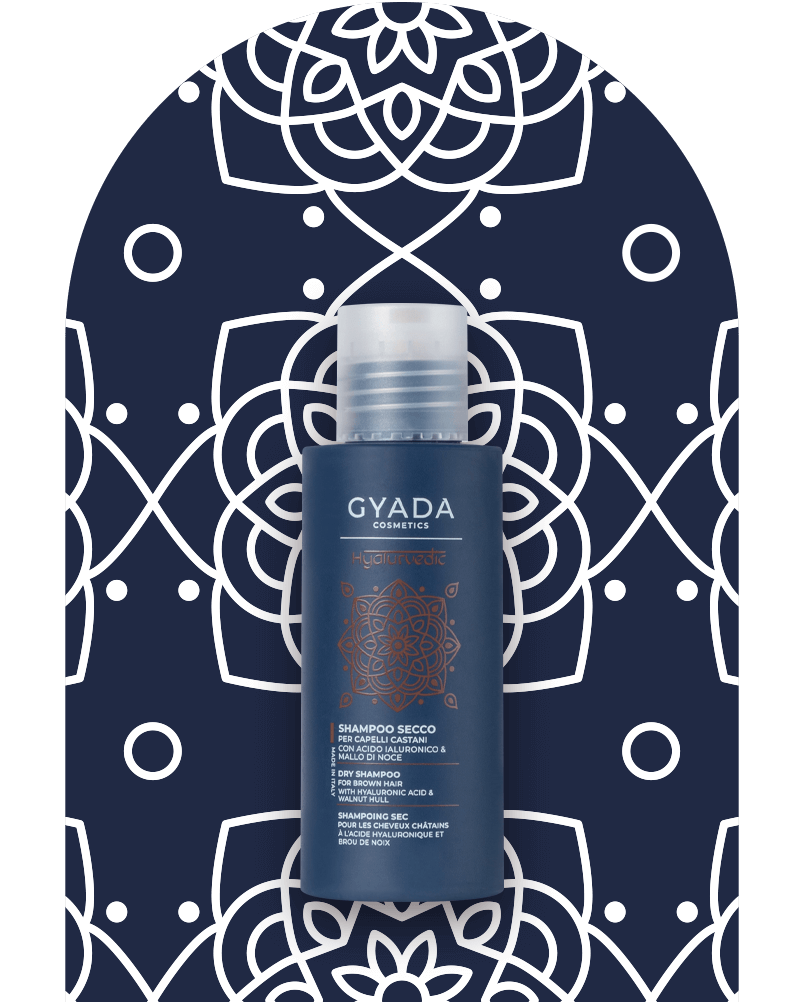 Shampoo secco capelli castani