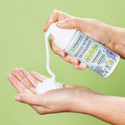 Mousse detergente intima delicata - Fiordaliso Bio & Prebiotici