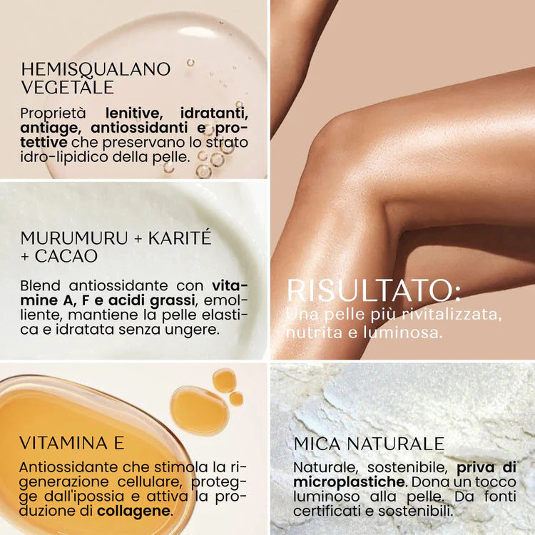Olio Solido Corpo Peach Gold - Crema Illuminante