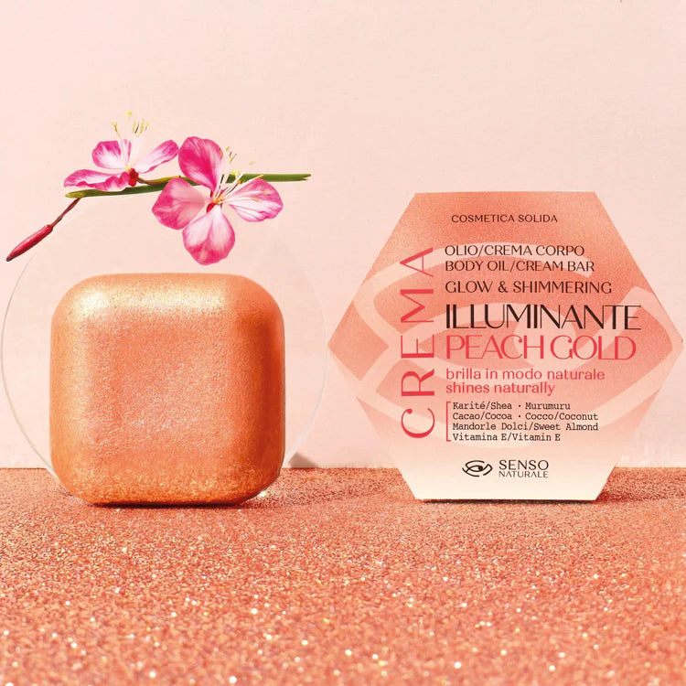 Olio Solido Corpo Peach Gold - Crema Illuminante