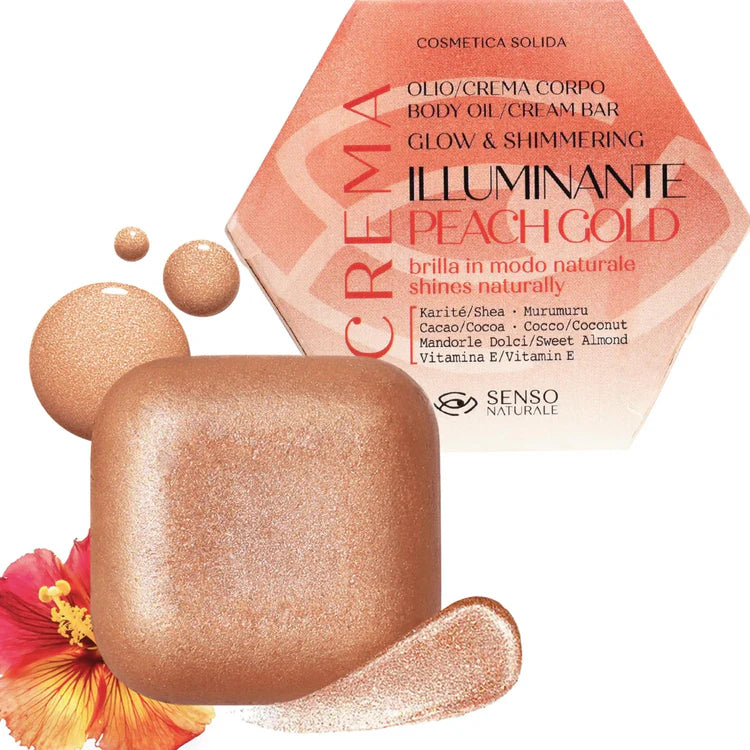 Olio Solido Corpo Peach Gold - Crema Illuminante