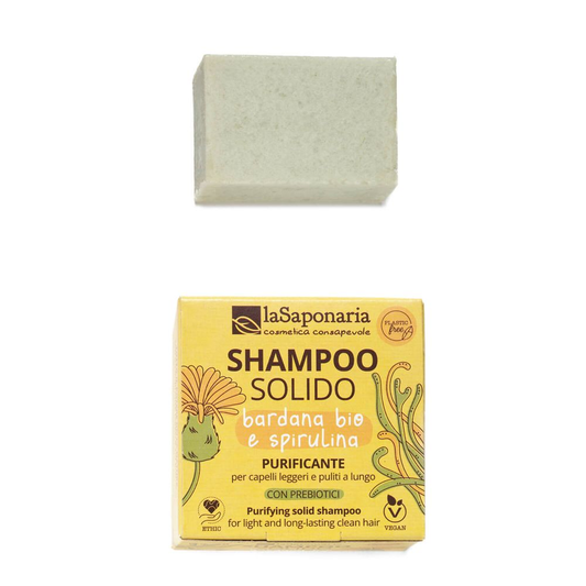 Shampoo solido purificante