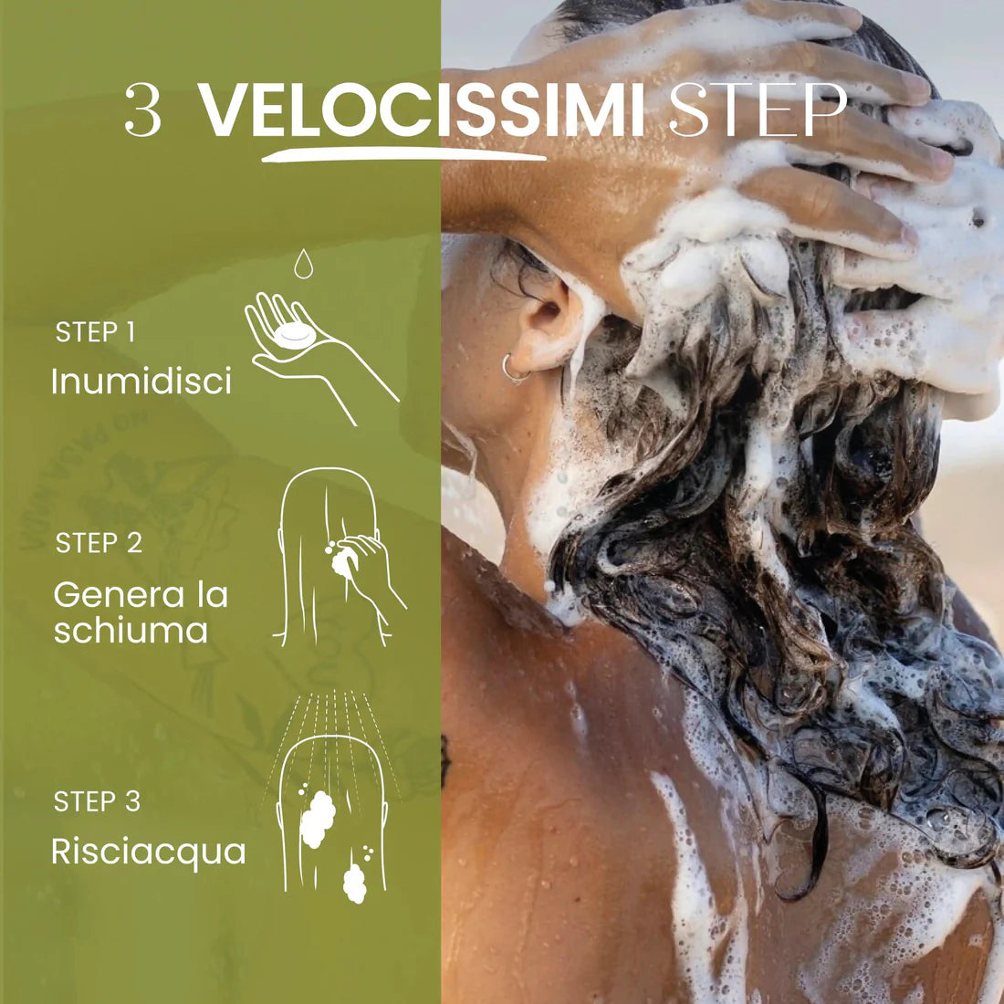 Shampoo Solido Rigenerante - Capelli Ricci Anticrespo